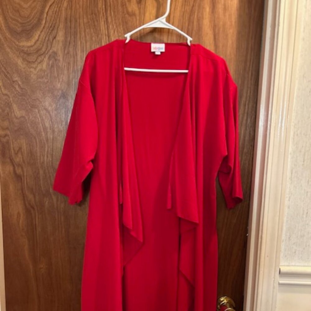 Red Lightweight Cardigan- Size M